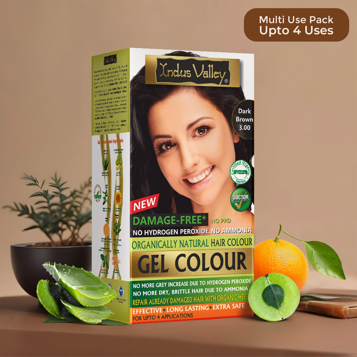 Indus Valley kit contents with developer and color for accurate home mixing