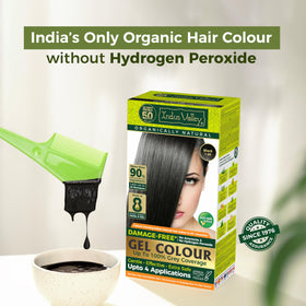 Indus Valley rinse demonstration showing easy washout and conditioned hair