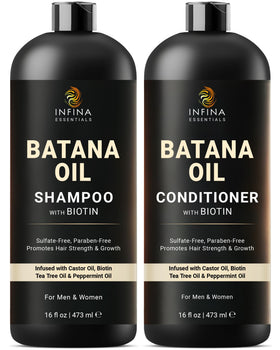 INFINA ESSENTIALS front packaging showing both 16 fl oz bottles and benefits