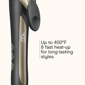 INFINITIPRO BY CONAIR cool-tip handle detail for safe, comfortable styling benefit