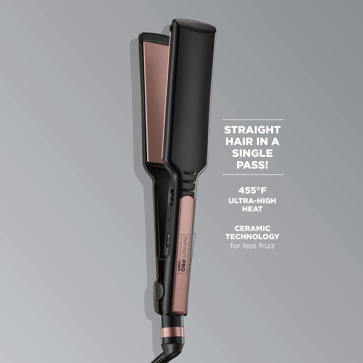 INFINITIPRO by Conair long swivel cord detail for easy maneuvering and salon-style reach