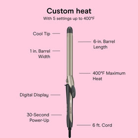 INFINITIPRO BY CONAIR handle and heat controls for precise temperature