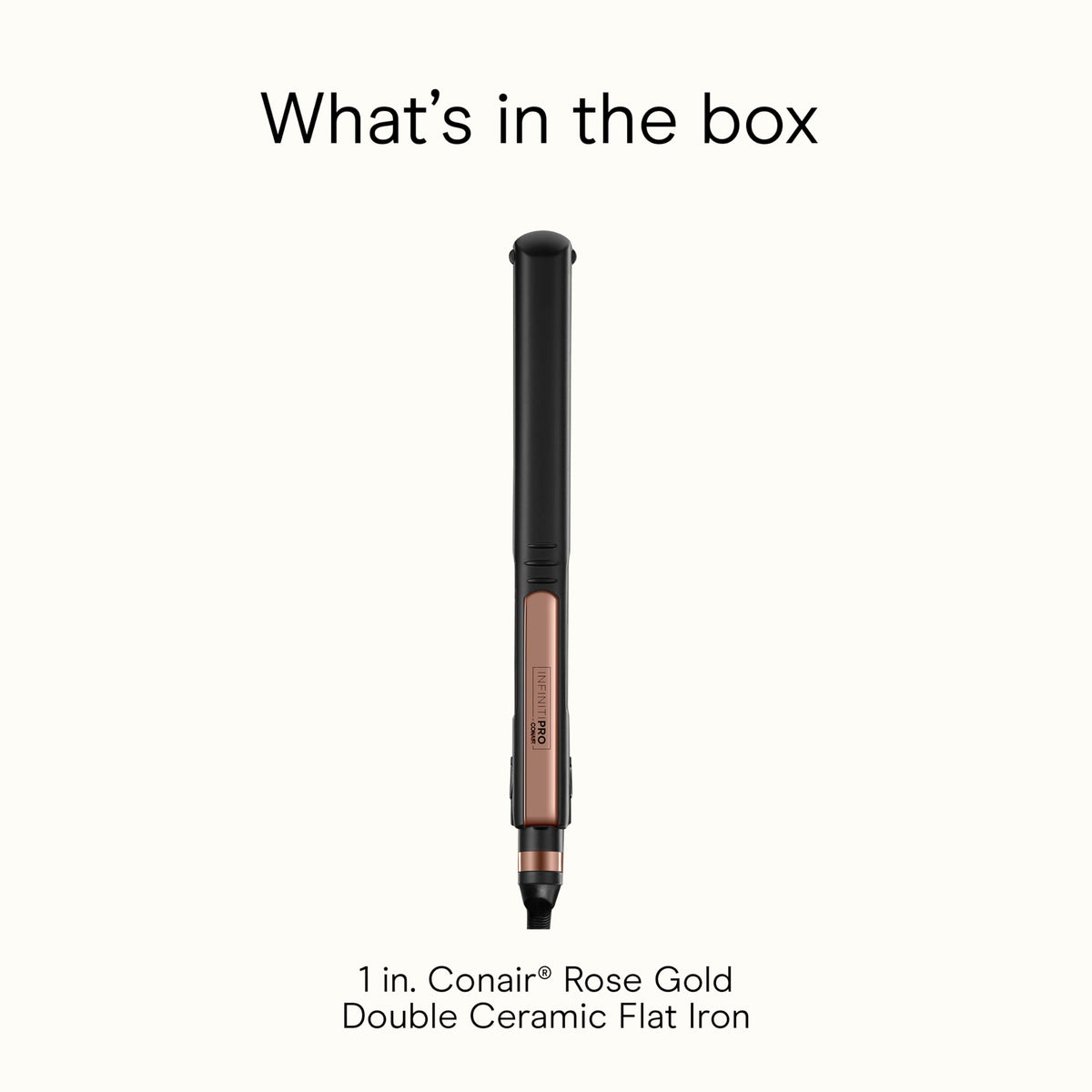 INFINITIPRO by CONAIR polished ceramic texture emphasizing smooth glide and shiny finish