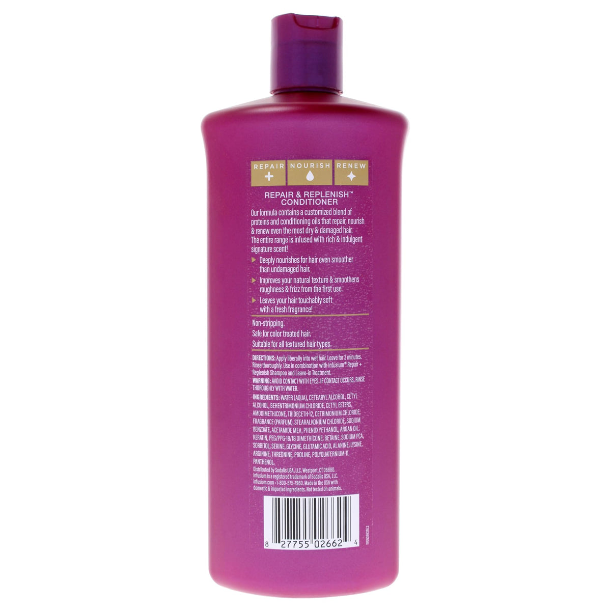 Infusium conditioner cream texture close-up highlighting hydrating formula