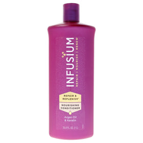 Infusium front packaging 33.8 oz bottle showing label and size benefit