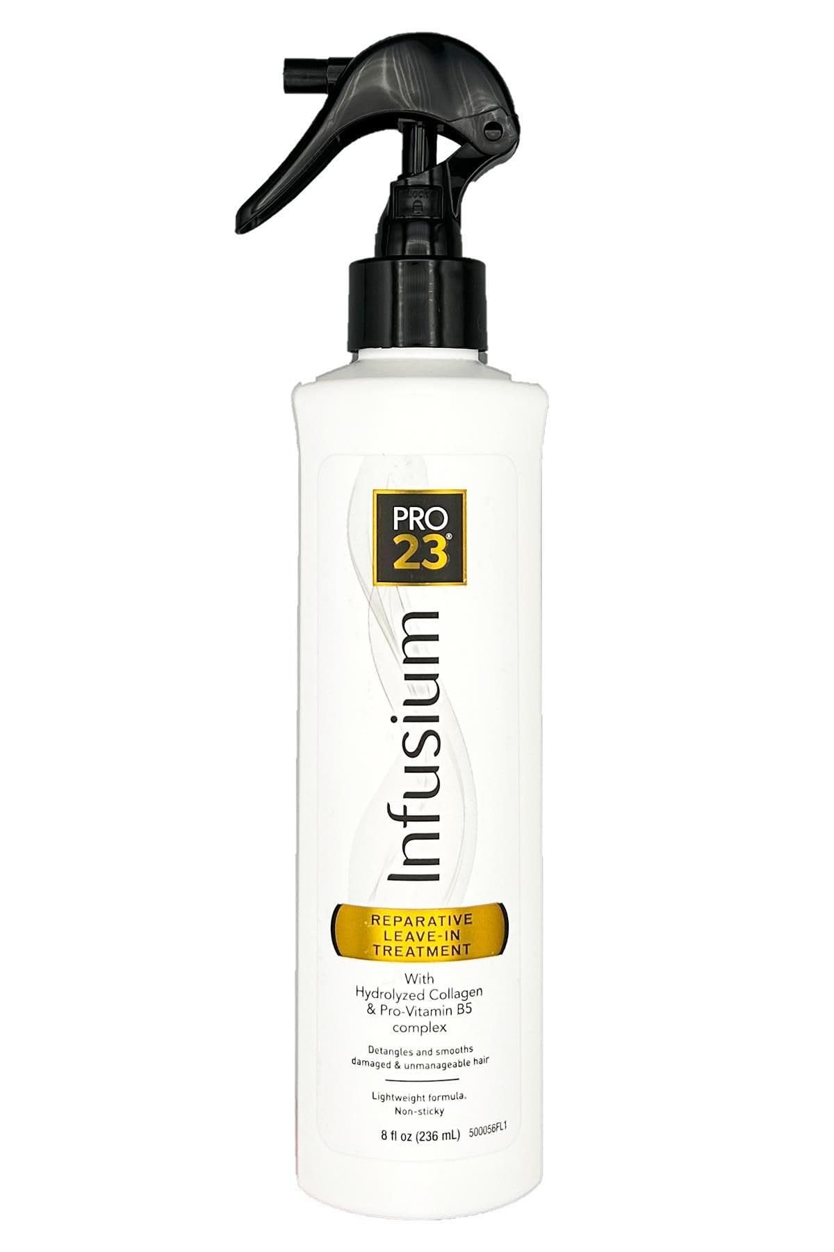 INFUSIUM 23 front bottle view showing clean white 8oz packaging and easy application