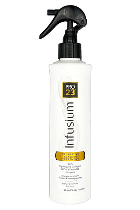 INFUSIUM 23 front bottle view showing clean white 8oz packaging and easy application