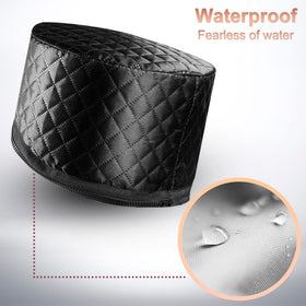 Ingeware included reusable shower caps displayed with the thermal cap for hygiene and reuse
