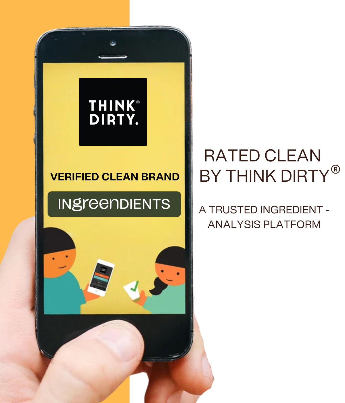 Ingreendients label close-up listing organic ingredients and claims