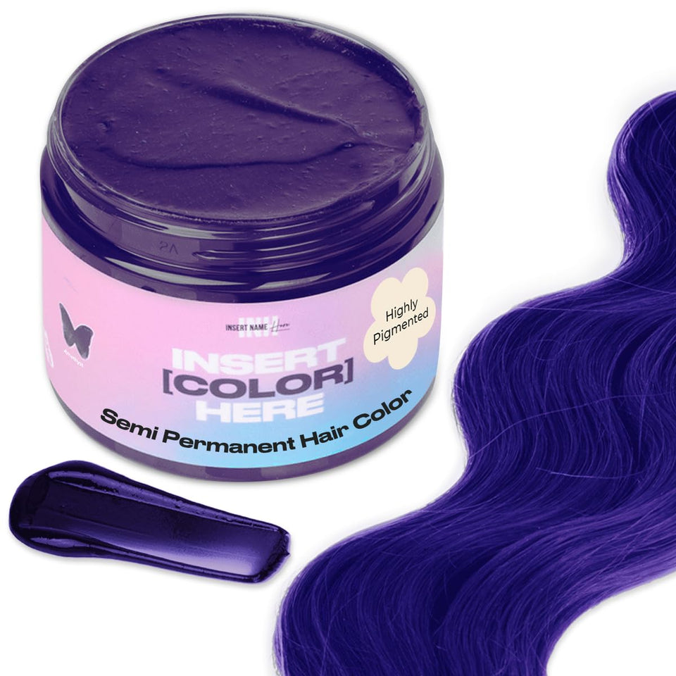 INH amethyst front packaging showing purple jar and label, vibrant color preview