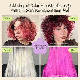 INH Flamingo Topaz creamy texture close-up highlighting smooth conditioner and glossy finish