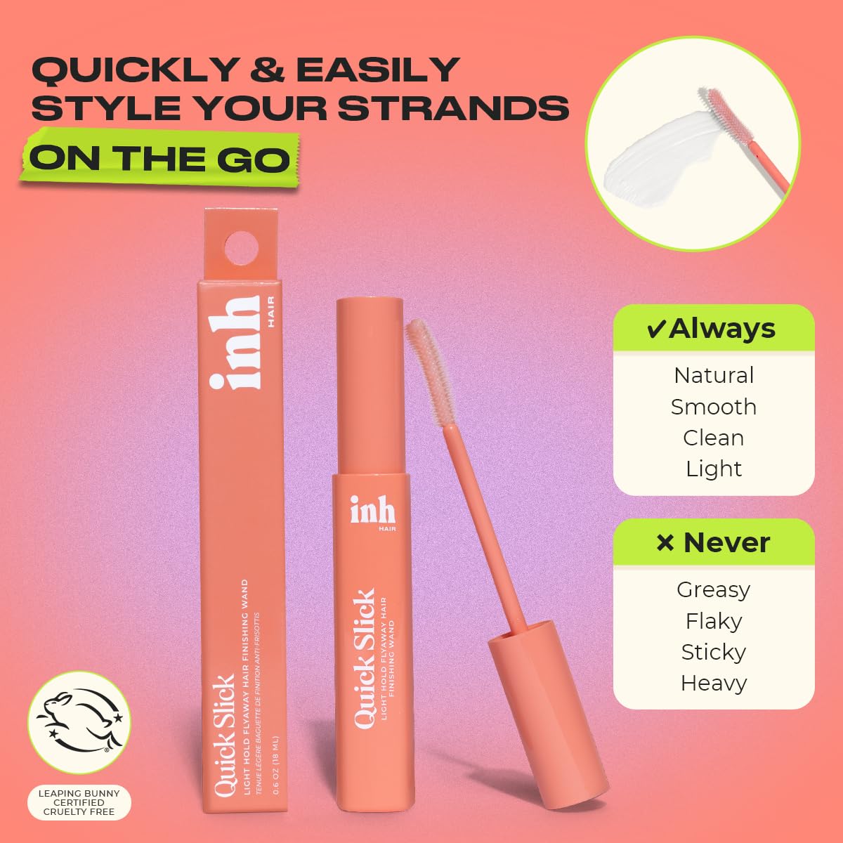 INH used to tame eyebrows and beard for multiuse styling convenience benefit