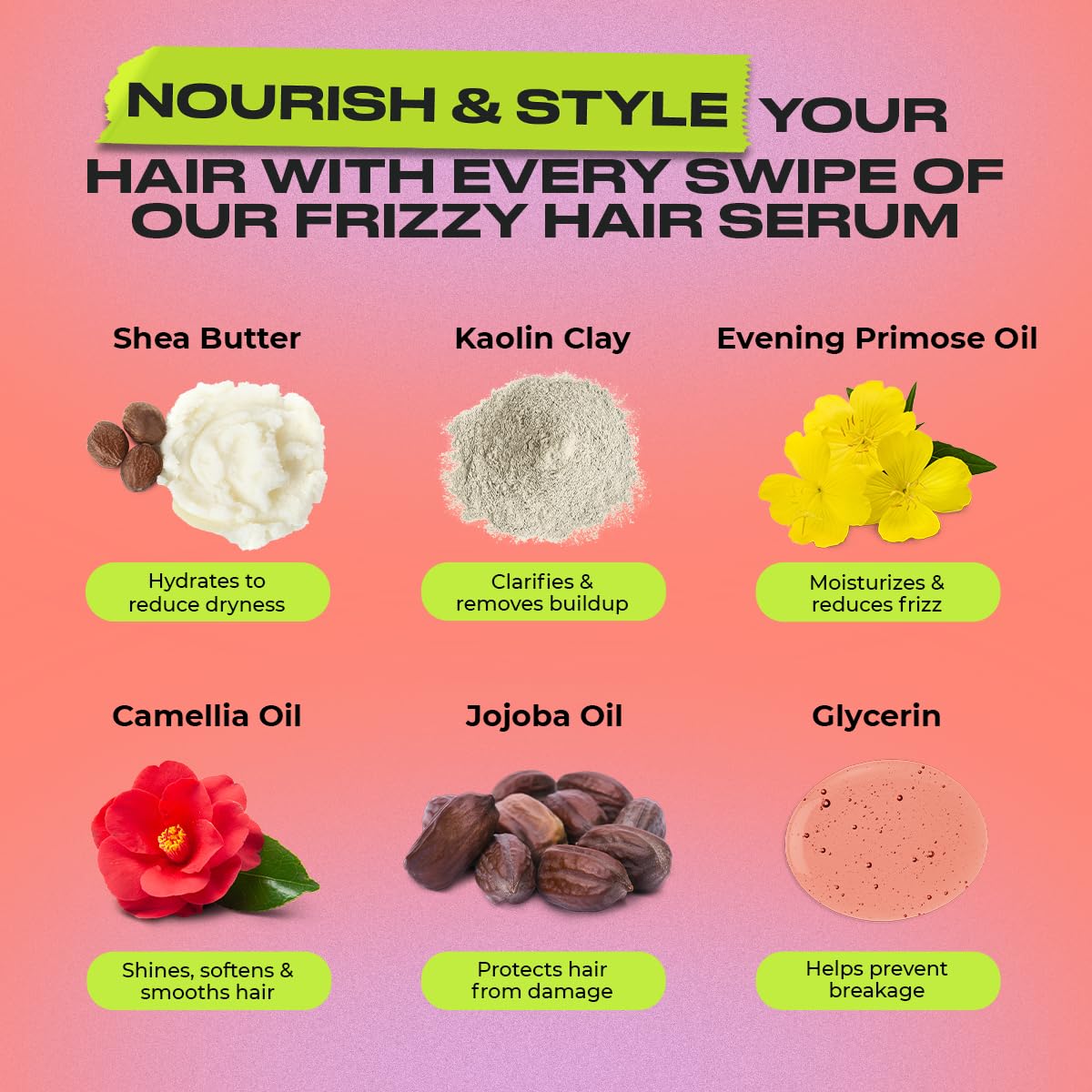INH smoothing flyaways on a sleek ponytail demonstrating instant frizz control benefit