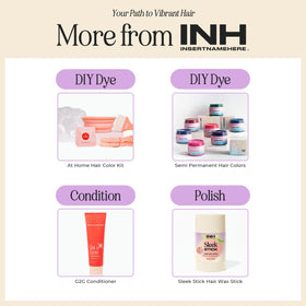INH ruby red jar held in hand for size comparison and travel-friendly benefit