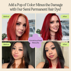 INH ruby red texture close-up highlighting creamy conditioner benefit