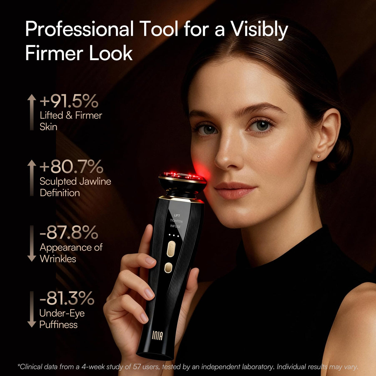 INIA articulating head profile illustrating contour fit for even contact