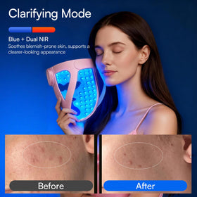 INIA hand holding mask to show lightweight, travel‑friendly scale and portability