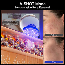 INIA SPHERA red LED and thermal lights active to boost skin radiance