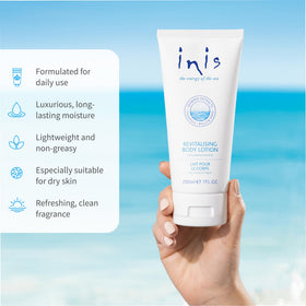 Inis back label close-up showing ingredients and transparency benefit