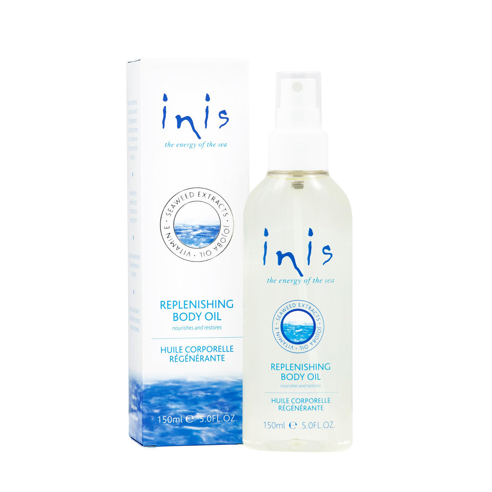 Inis the Energy of the Sea front packaging showing 5 fl oz spray offering fast hydration