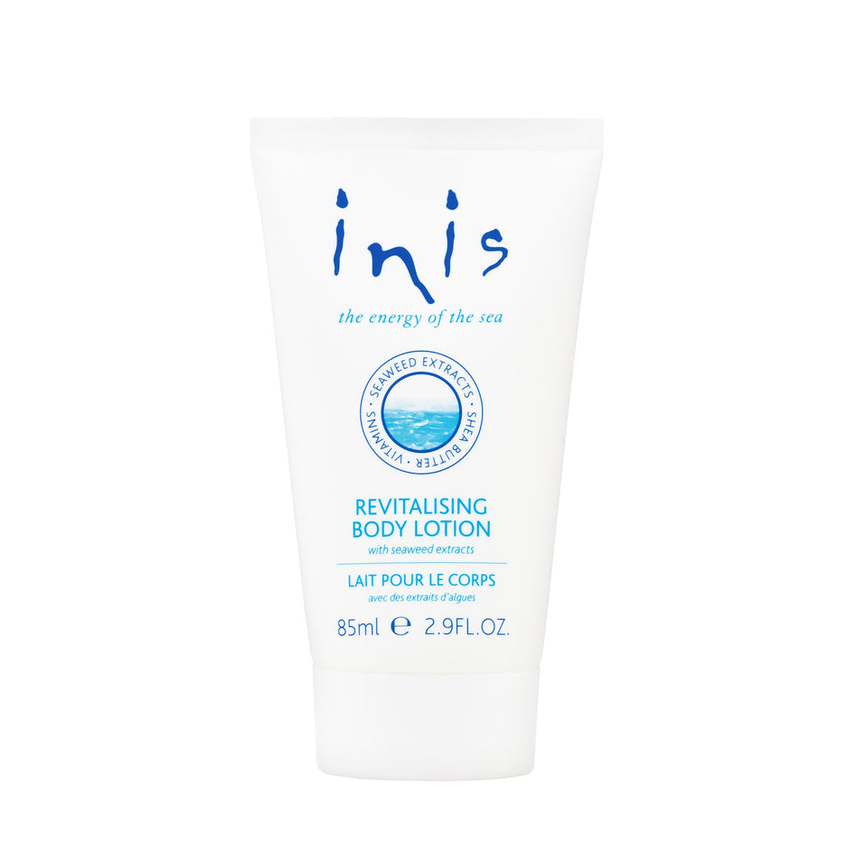 Inis the Energy of the Sea front packaging travel-size showing clean design and portability