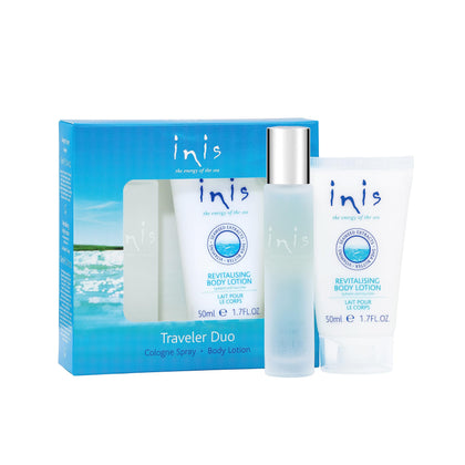 Inis front packaging showing sampler set and gifting appeal