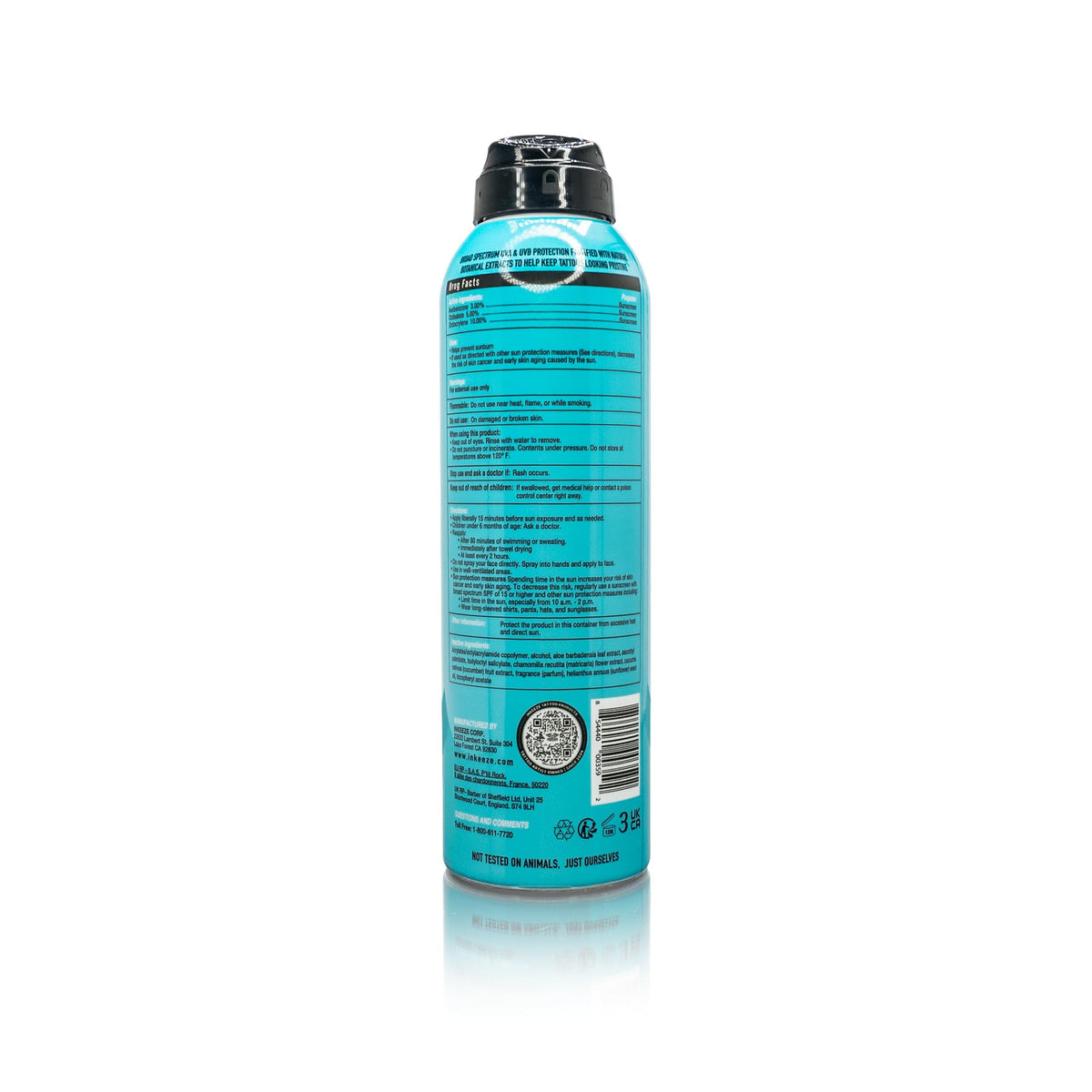 INK-EEZE clear spray texture close-up showing invisible finish benefit