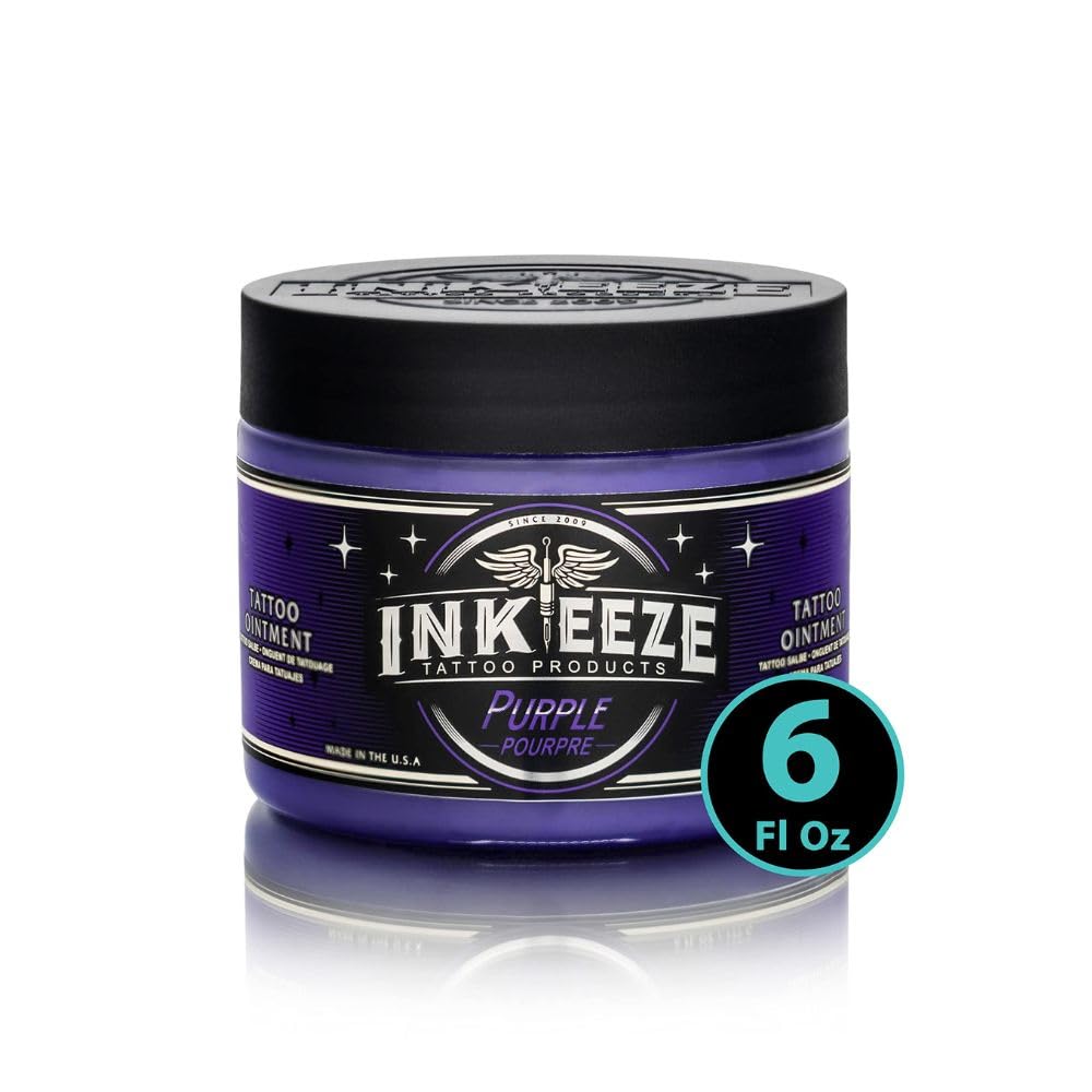INK-EEZE front label on 6oz jar showing product name and lavender benefit