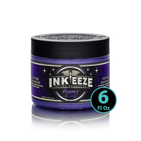 INK-EEZE front label on 6oz jar showing product name and lavender benefit