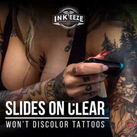 INK-EEZE used on beach lifestyle scene for outdoor sun defense
