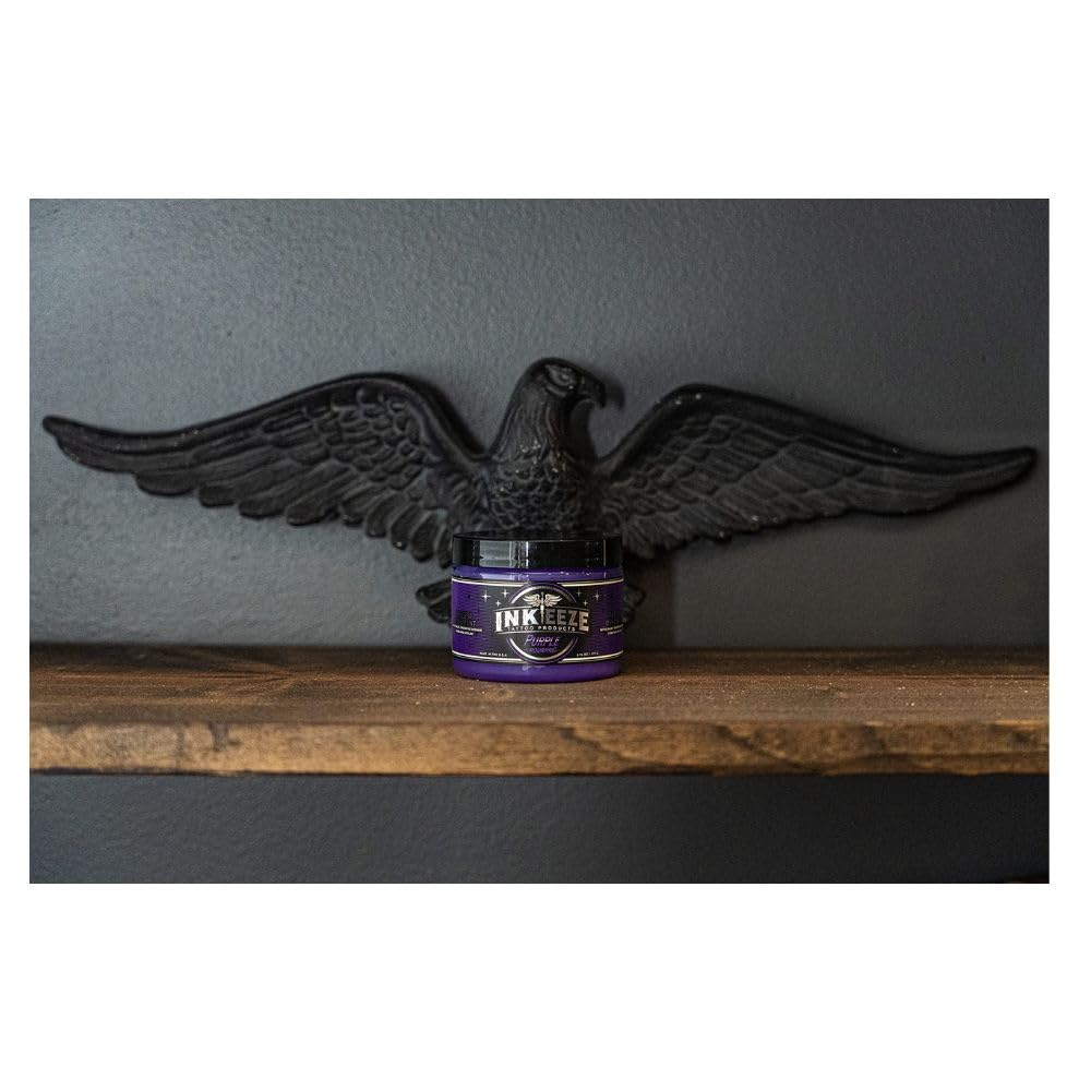 INK-EEZE jar in travel tattoo care bag for convenient protection on the go
