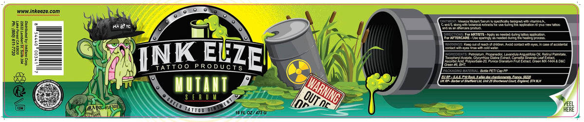 INK-EEZE Mutant Serum on shelf with Bored Ape Yacht Club style display