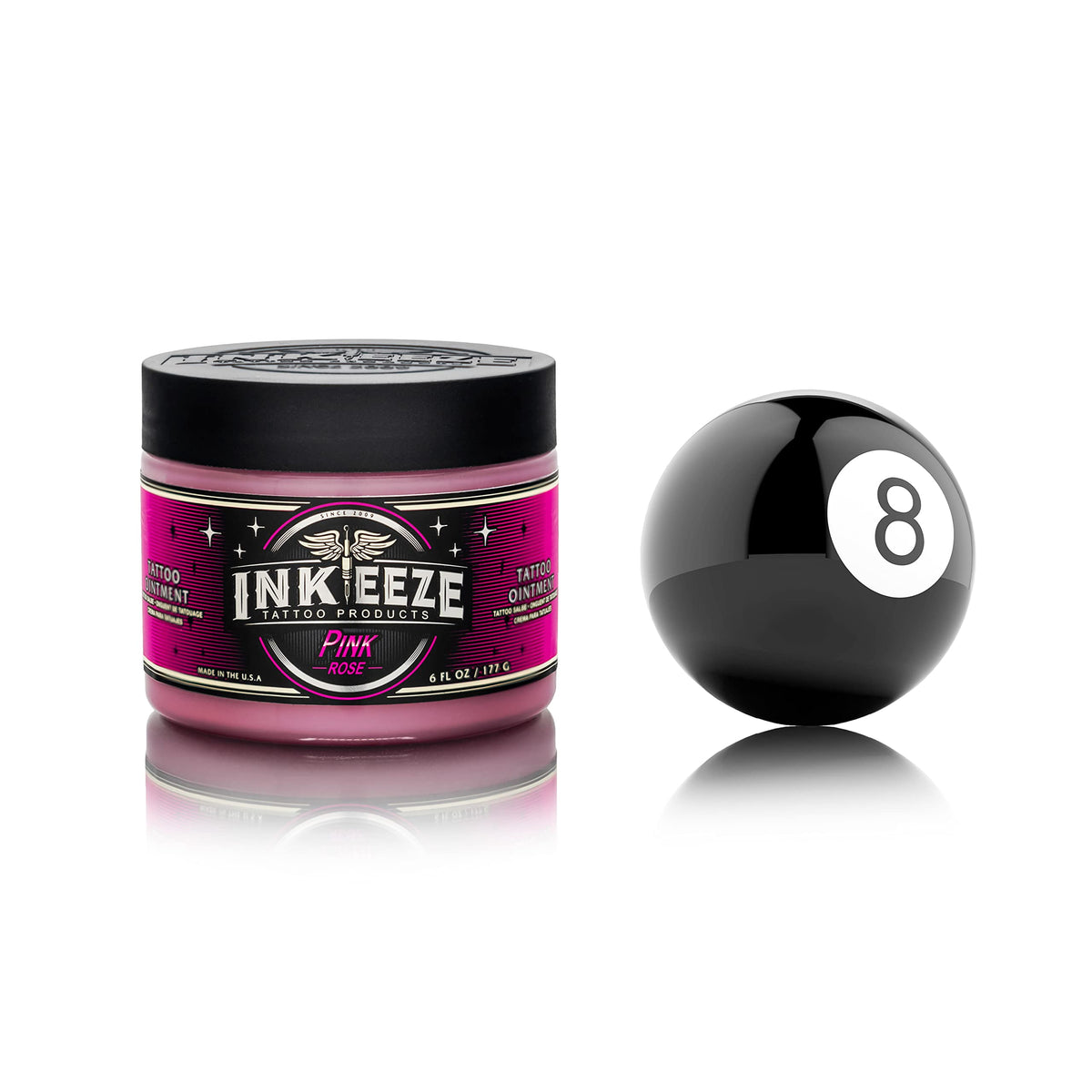 INK-EEZE being applied during a tattoo session demonstrating reduced friction and control