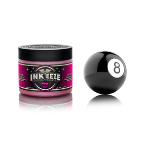 INK-EEZE being applied during a tattoo session demonstrating reduced friction and control