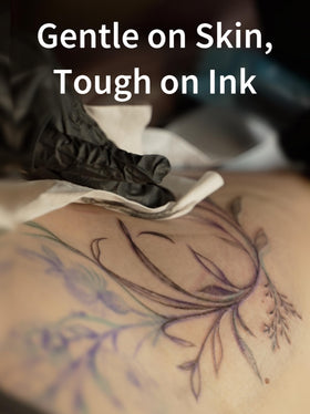 Ink Permanent tub next to coin showing compact size and portability benefit