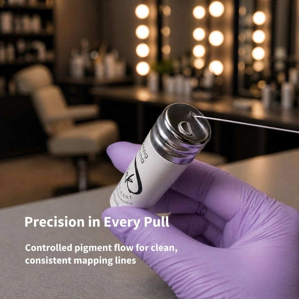 Ink Permanent in salon setting showing professional workflow time-saving benefit