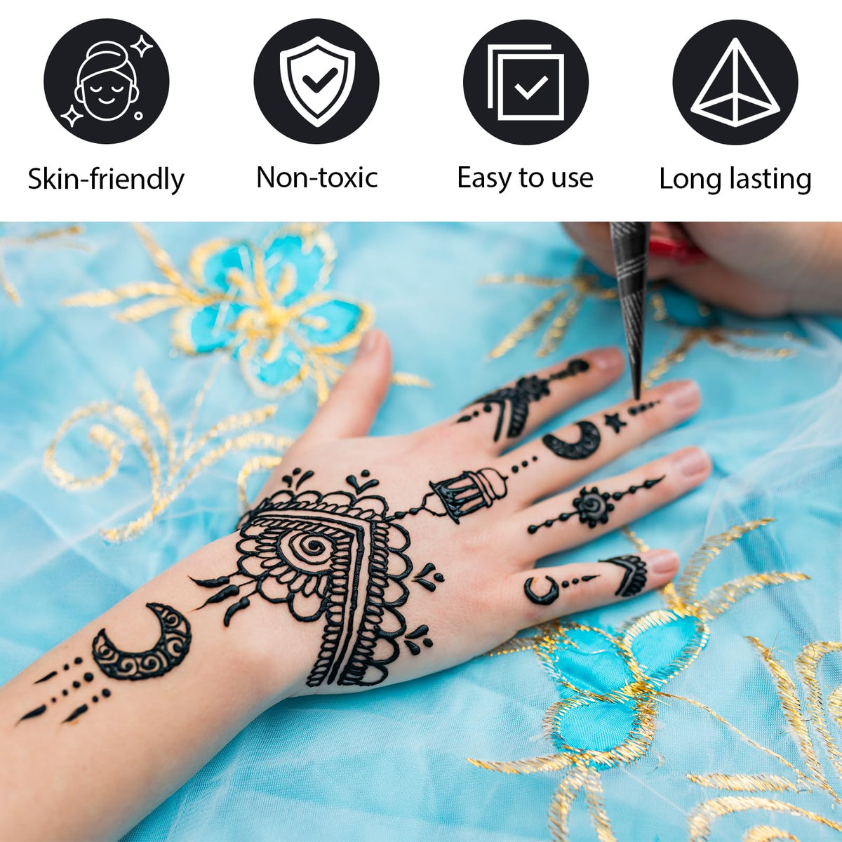 InkForge application on hand demonstrating smooth paste flow and control