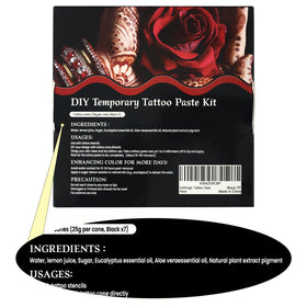 InkForge ingredient label highlighting plant-based oils for skin-friendly formulation