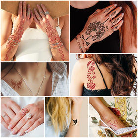 InkForge artist applying stencil tattoo showing easy at-home use