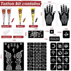 InkForge array of 51 stencils displayed to demonstrate design variety