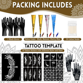 InkForge array of 44 stencil designs displayed flat for selection