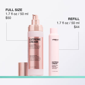 Innbeauty Project cream being smoothed on hand for instant softening benefit