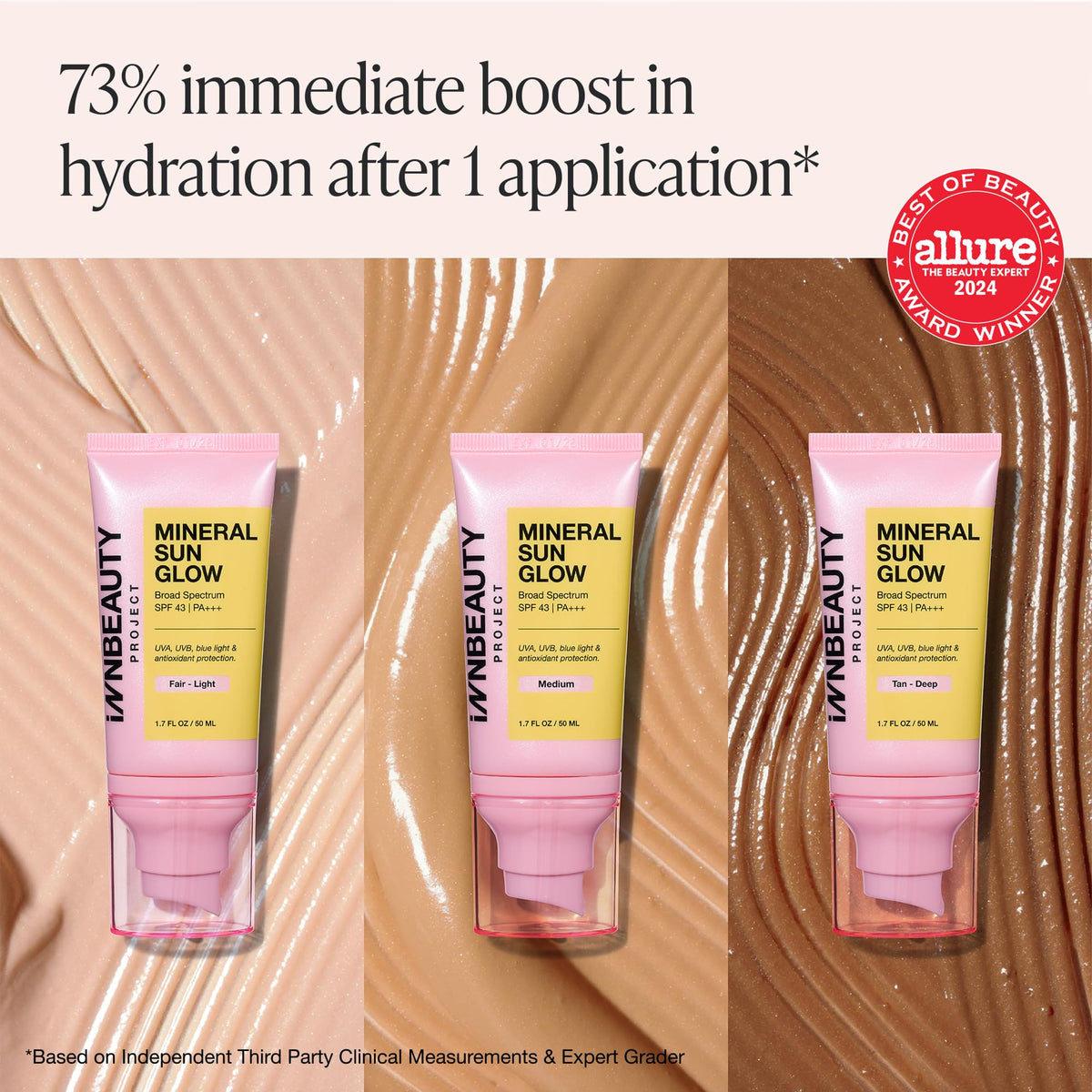 Innbeauty Project label and ingredients list emphasizing clean formula