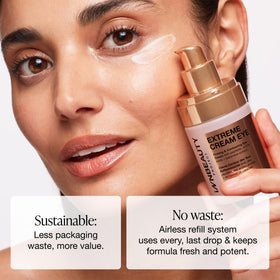 Innbeauty Project refill inserted in reusable bottle demonstrating sustainable use