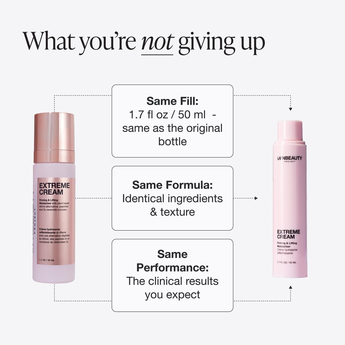 Innbeauty Project refill displayed on vanity suggesting eco-friendly routine benefit