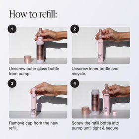 Innbeauty Project close-up of refill pod texture illustrating creamy absorption