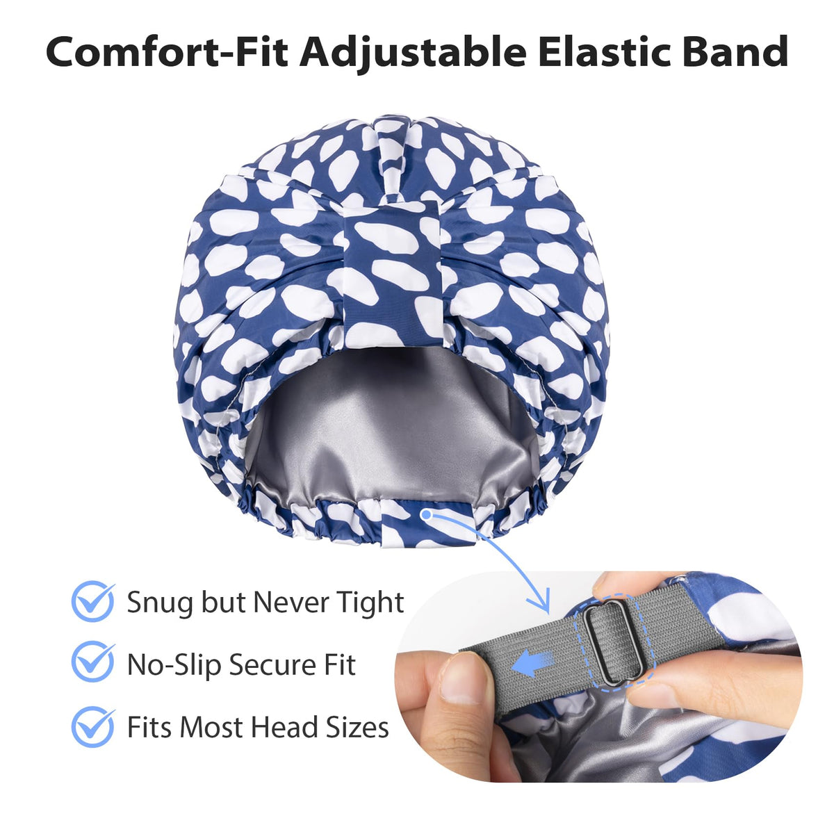 INNELO adjustable elastic slider being set for secure, custom fit