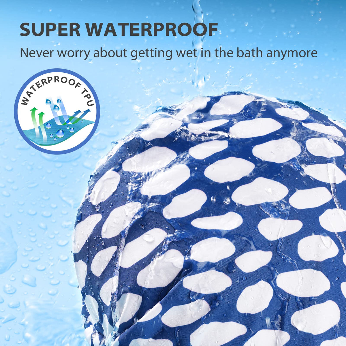 INNELO close-up of soft satin lining, prevents friction and reduces frizz