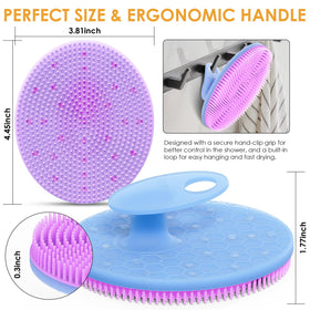 INNERNEED close-up of soft silicone bristles showing gentle exfoliation and deep clean