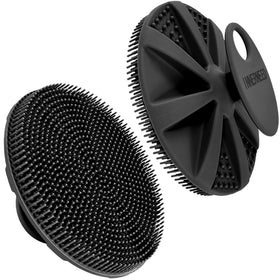 INNERNEED front view showing black silicone scrubber and ergonomic shape, hygienic design